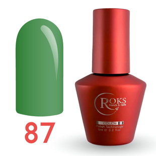 Гель лак - Без ТРО Roks 6 ml. №87 - Зелений фісташковий COLR87 фото