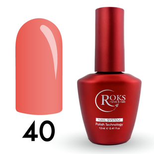 Cover Base - Без ТРО ROKS 12ml. №40 - Світла коралово-персикова CBR12040 фото