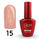 Cover Base - Без ТРО ROKS 12ml. №15 - Бежева із золотистим шимером і теплим підтоном CBR12015 фото 1