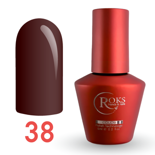 Гель лак - Без ТРО Roks 6 ml. №38 - Темний коричнево-рожевий COLR38 фото