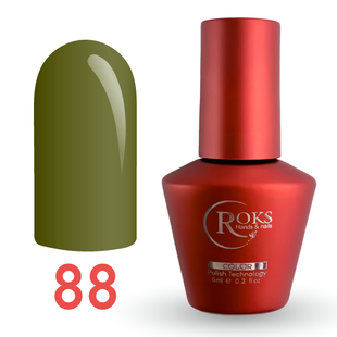 Гель лак - Без ТРО Roks 6 ml. №88 - Хакі COLR88 фото