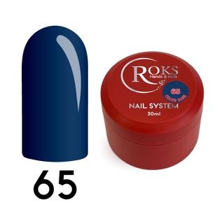 Cover Base - Без ТРО ROKS 30ml. №65 - Темно-синя CBR30065 фото
