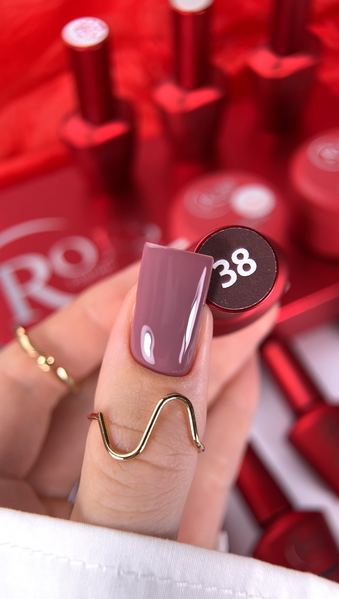 Гель лак - Без ТРО Roks 6 ml. №38 - Темний коричнево-рожевий COLR38 фото
