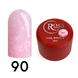 Cover Base - Без ТРО ROKS 30ml. №90 - Напівпрозора рожева із різнокольоровою голографічною поталлю CBR30090 фото 1