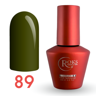 Гель лак - Без ТРО Roks 6 ml. №89 - Оливковий COLR89 фото