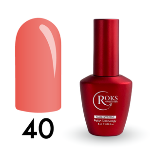 Cover Base - Без ТРО ROKS 8ml. №40 - Світла коралово-персикова CBR8040 фото