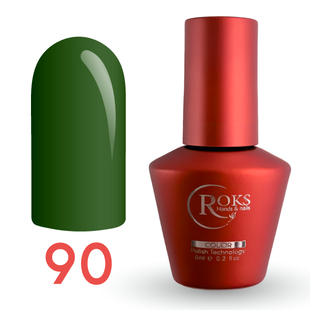 Гель лак - Без ТРО Roks 6 ml. №90 - Темно-оливковий COLR90 фото