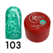 Cover Base - Без ТРО ROKS 50ml. №103 - Бірюзова із пластівцями CBR50103 фото 1