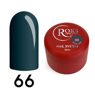 Cover Base - Без ТРО ROKS 30ml. №66 - Темно-сіра CBR30066 фото