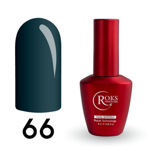 Cover Base - Без ТРО ROKS 8ml. №66 - Темно-сіра CBR8066 фото