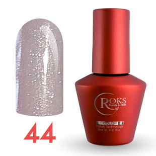 Гель лак - Без ТРО Roks 6 ml. №44 - Світло-рожевий з шимером COLR44 фото