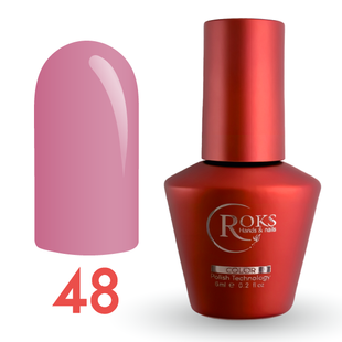 Гель лак - Без ТРО Roks 6 ml. №48 - Темно-рожевий COLR48 фото