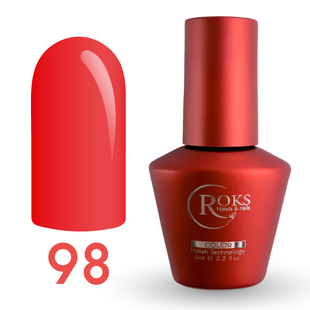 Гель лак - Без ТРО Roks 6 ml. №98 - Світлий кораловий яскравий COLR98 фото