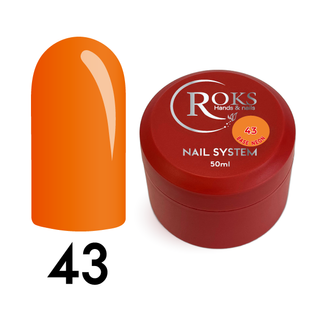 Cover Base - Без ТРО ROKS 50ml. №43 - Неонова оранжевий-апельсин CBR50043 фото