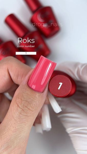 Гель лак - Без ТРО Roks 6 ml. №1 - Лососево-рожевий COLR1 фото