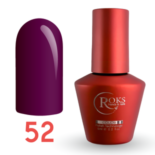 Гель лак - Без ТРО Roks 6 ml. №52 - Фіолетовий COLR52 фото