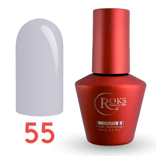Гель лак - Без ТРО Roks 6 ml. №55 - Світло-лавандовий COLR55 фото