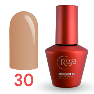 Гель лак - Без ТРО Roks 6 ml. №30 - Пісочно-Бежевий COLR30 фото