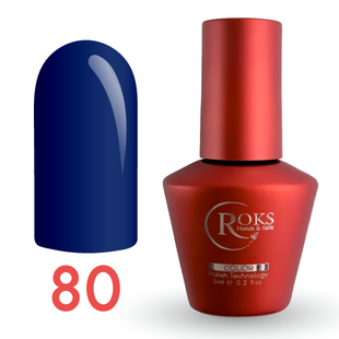 Гель лак - Без ТРО Roks 6 ml. №80 - Пастельний синій COLR80 фото