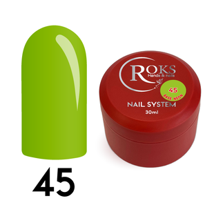 Cover Base - Без ТРО ROKS 30ml. №45 - Неонова салатова CBR30045 фото