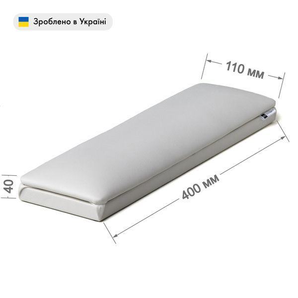 Підставка для рук пряма ECO STAND PAD 400x40(Н)х110мм (білий) standpadwhite фото