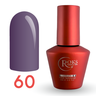 Гель лак - Без ТРО Roks 6 ml. №60 - Сіро-фіолетовий COLR60 фото