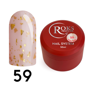 Cover Base - Без ТРО ROKS 50ml. №59 - Бежева із золотою поталлю CBR50059 фото