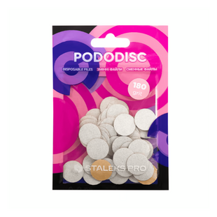 Змінні файли білі PODODISC STALEKS PRO S 180 грит (50 шт) PDF-15-180w фото