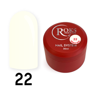Cover Base - Без ТРО ROKS 30ml. №22 - Біла-молочна (щільна) CBR30022 фото