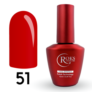 Cover Base - Без ТРО ROKS 12ml. №51 - Класична червона CBR12051 фото