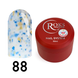 Cover Base - Без ТРО ROKS 50ml. №88 - Молочна з блакитно-жовтою поталлю CBR50088 фото 1
