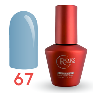 Гель лак - Без ТРО Roks 6 ml. №67 - Блакитно-волошковий COLR67 фото