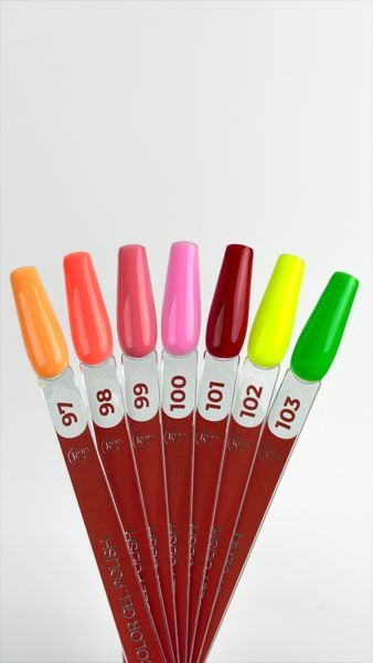 Гель лак - Без ТРО Roks 6 ml. №103 - Неоновий зелений COLR103 фото