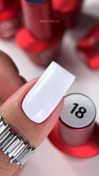 Гель лак - Без ТРО Roks 6 ml. №18 - Білий COLR18 фото