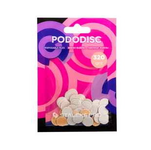 Змінні файли білі PODODISC STALEKS PRO XS 320 грит (50 шт) PDF-10-320w фото