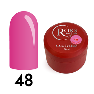 Cover Base - Без ТРО ROKS 30ml. №48 - Неонова яскрава Barbie рожева CBR30048 фото