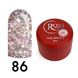 Cover Base - Без ТРО ROKS 30ml. №86 - Напівпрозора з різнокольоровими світловідбиваючими частинками CBR30086 фото 1