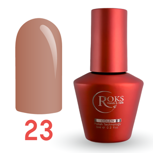 Гель лак - Без ТРО Roks 6 ml. №23 - Світлий бежевий COLR23 фото