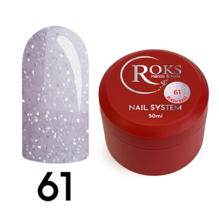 Cover Base - Без ТРО ROKS 50ml. №61 - Світла лілова світловідбиваюча CBR50061 фото