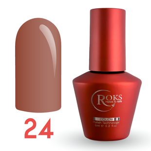 Гель лак - Без ТРО Roks 6 ml. №24 - Бежевий COLR24 фото