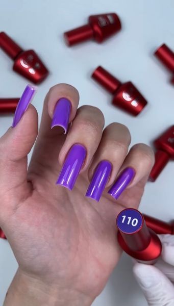 Гель лак - Без ТРО Roks 6 ml. №110 - Неоновий бузковий COLR110 фото