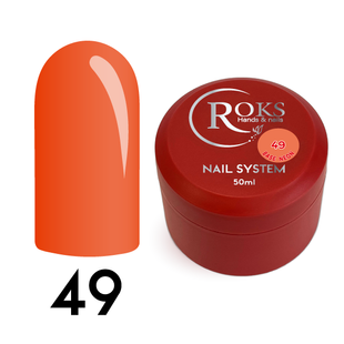 Cover Base - Без ТРО ROKS 50ml. №49 - Неонова оранжевий абрикос CBR50049 фото