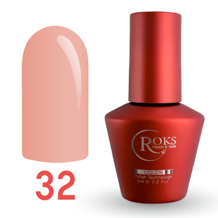Гель лак - Без ТРО Roks 6 ml. №32 - Пастельно-рожевий COLR32 фото