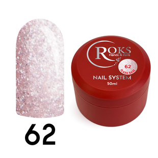 Cover Base - Без ТРО ROKS 50ml. №62 - Світла рожева світловідбиваюча CBR50062 фото