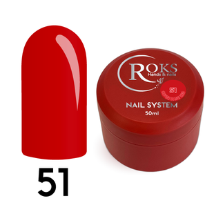 Cover Base - Без ТРО ROKS 50ml. №51 - Класична червона CBR50051 фото