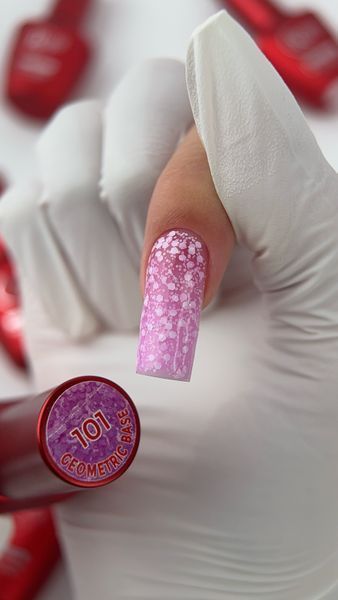 Cover Base - Без ТРО ROKS 50ml. №101 - Яскрава рожева із пластівцями CBR50101 фото