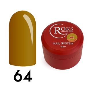 Cover Base - Без ТРО ROKS 30ml. №64 - Тепла гірчично-жовта CBR30064 фото
