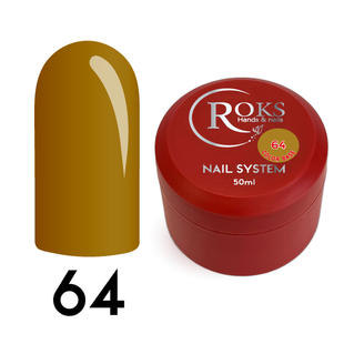 Cover Base - Без ТРО ROKS 50ml. №64 - Тепла гірчично-жовта CBR50064 фото