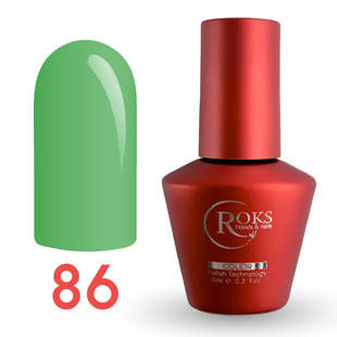 Гель лак - Без ТРО Roks 6 ml. №86 - М'ятний COLR86 фото