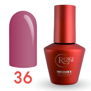 Гель лак - Без ТРО Roks 6 ml. №36 - Брудний рожевий COLR36 фото